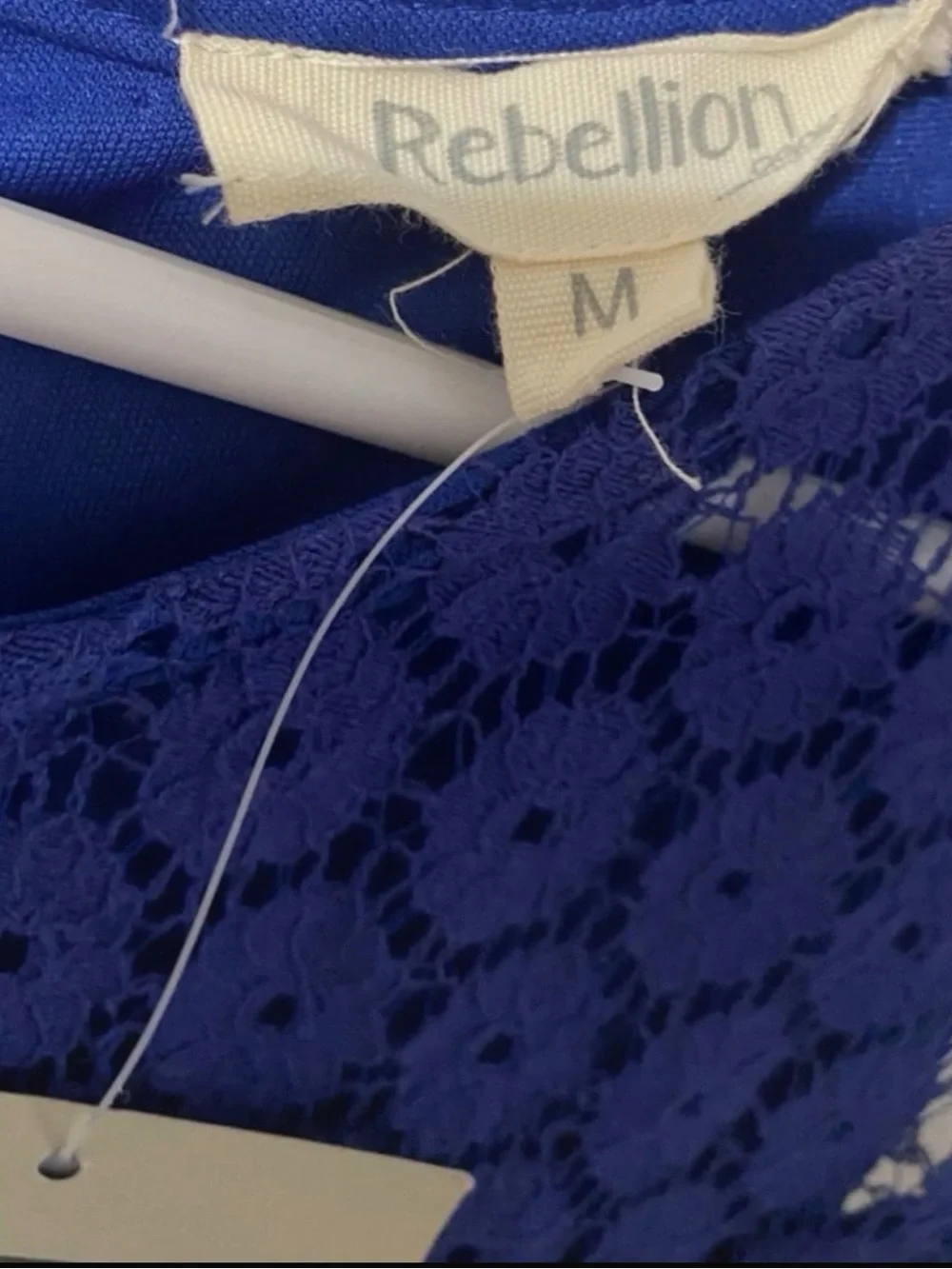 Rebellion Royal Blue Lace Fit & Flare Dress